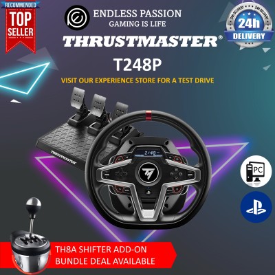 Thrustmaster T248 PS版赛车车轮（PS5、PS4、PC）